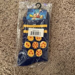 Toei Animation Funimation Dragon Ball Z Super Blue Yellow Gold Socks